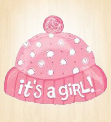 Its a Girl Bonnet Balloon