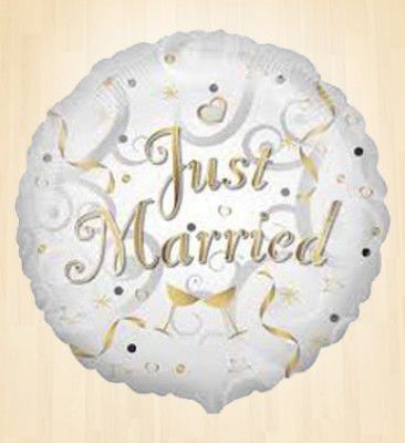 Just Married Balloon